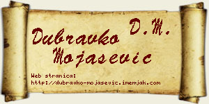 Dubravko Mojašević vizit kartica